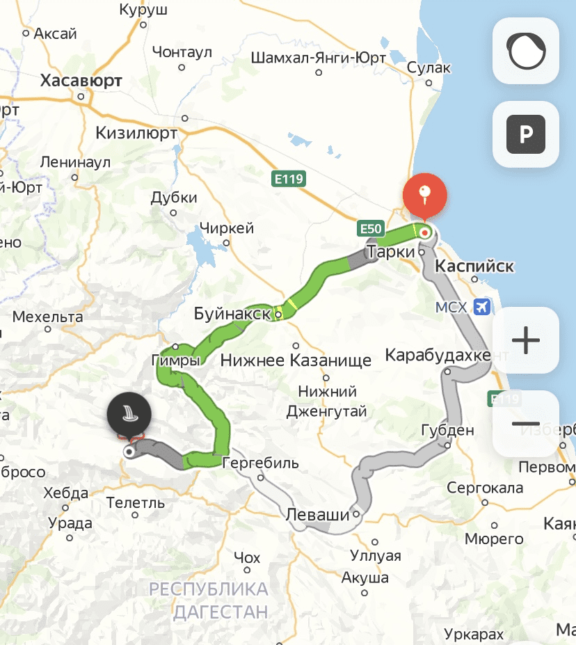 Что посмотреть в дагестане карта
