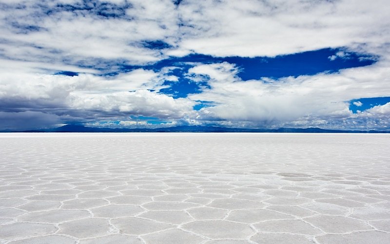 Соленое Озеро Салар-де-Уюни в Боливии