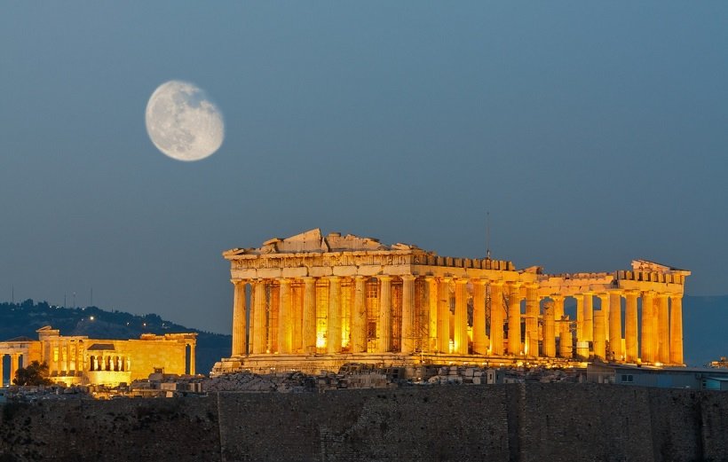 Афинский акрополь в Греции