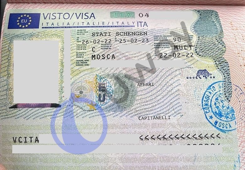 Шенгенская бизнес-виза в Италию нашего клиента