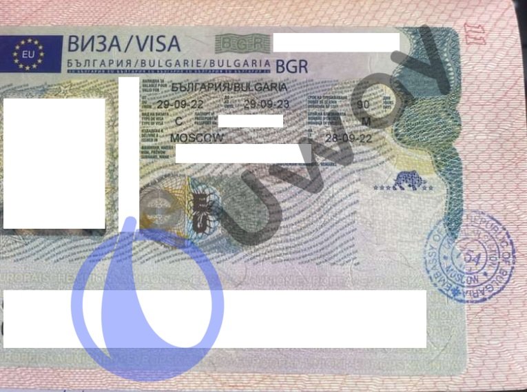 Срочная виза в Болгарию, которую получил наш клиент в сентябре 2022